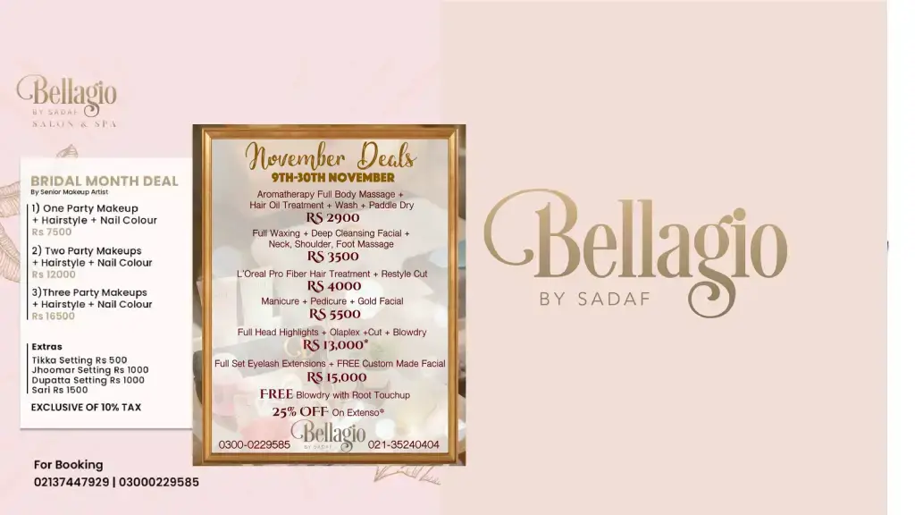 Bellagio by Sadaf Salon and Spa Rates and Deals